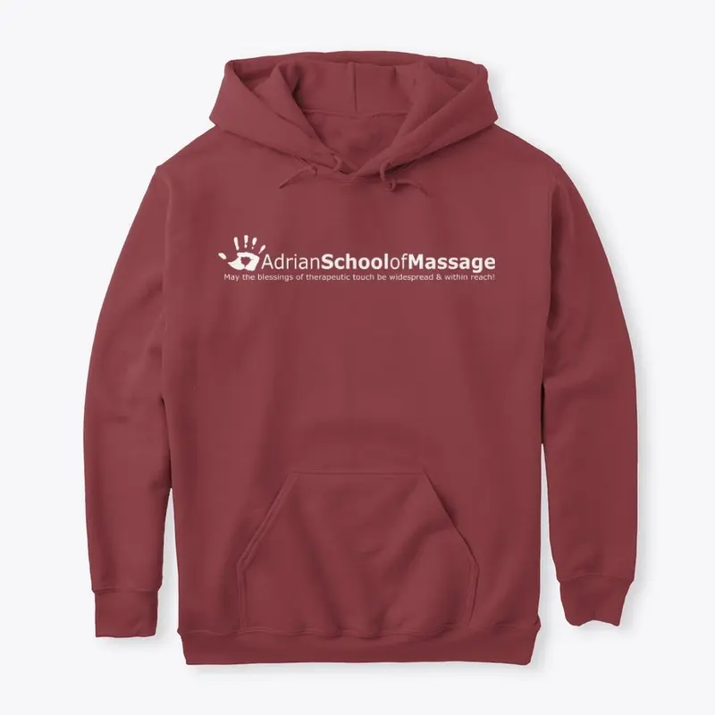 Adrian School of Massage (T-Logo White)