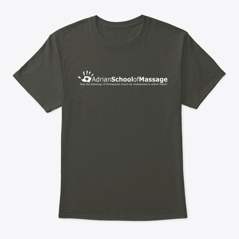 Adrian School of Massage (T-Logo White)